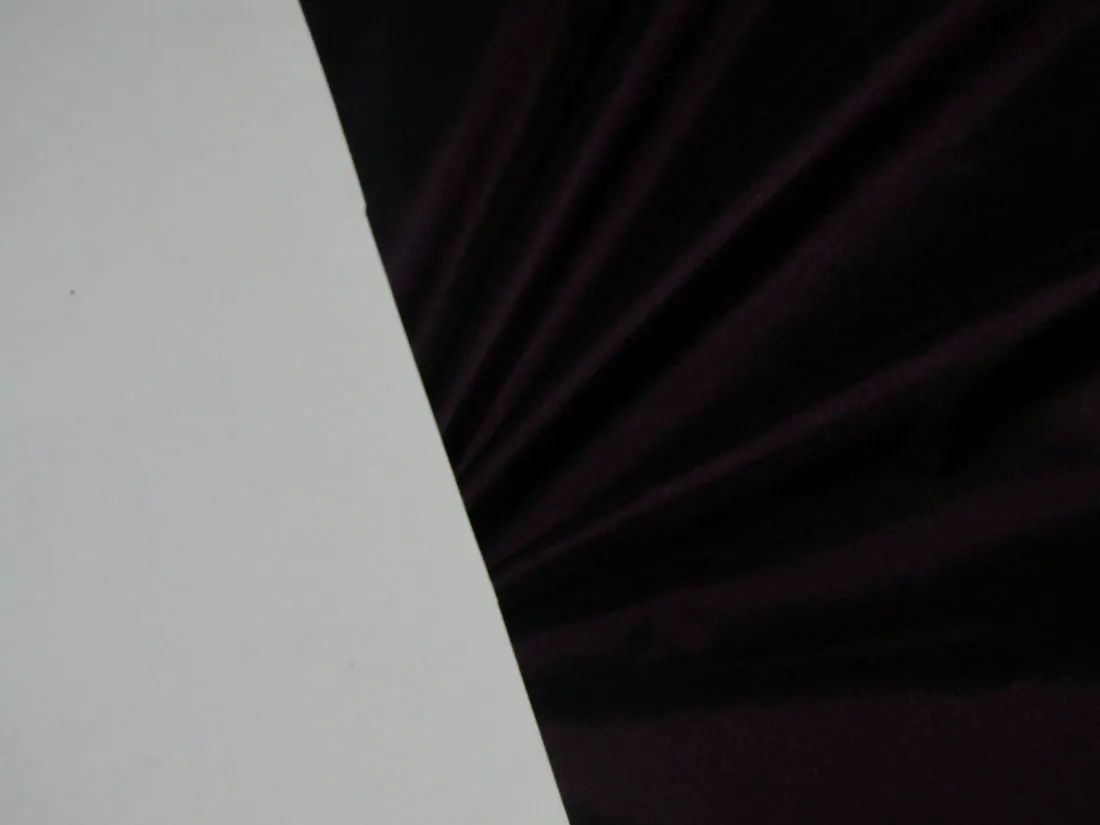 100% PURE SILK TAFFETA FABRIC AUBERGINE X BLACK COLOR 54" wide TAF194[1]