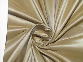 100% Pure SILK TAFFETA FABRIC Beige x Brown Shot color 54" wide TAF186[1]