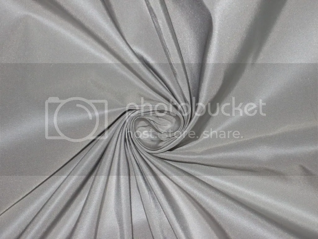 100% Pure SILK TAFFETA FABRIC Dusty Blue   54&quot; width TAF#185[7]