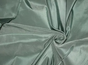 100% Pure SILK TAFFETA FABRIC Dusty Blue continuous piece 54&quot;