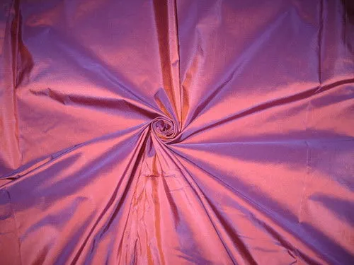 100% Pure SILK TAFFETA FABRIC Purple x Orange Shot 54" wide TAF56[1]