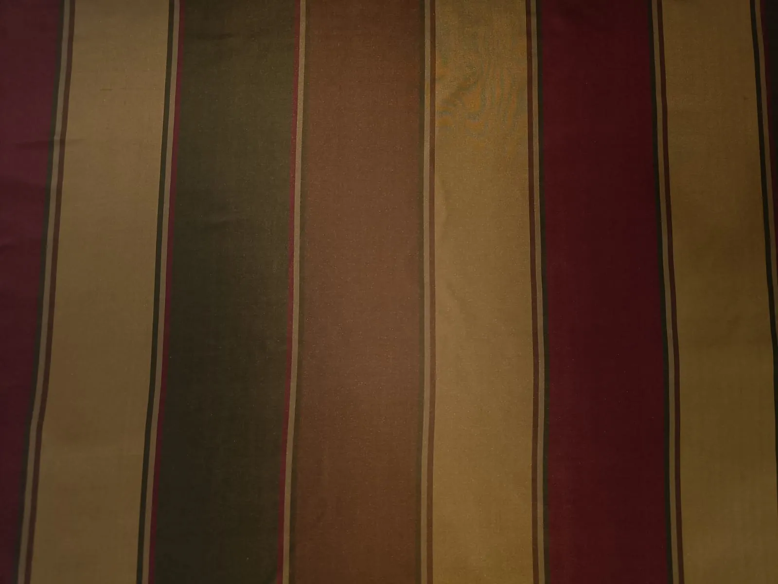 100% SILK TAFFETA FABRIC GOLD.KHAKHI,BROWN  Stripes 54&quot; wide TAFS31[1]