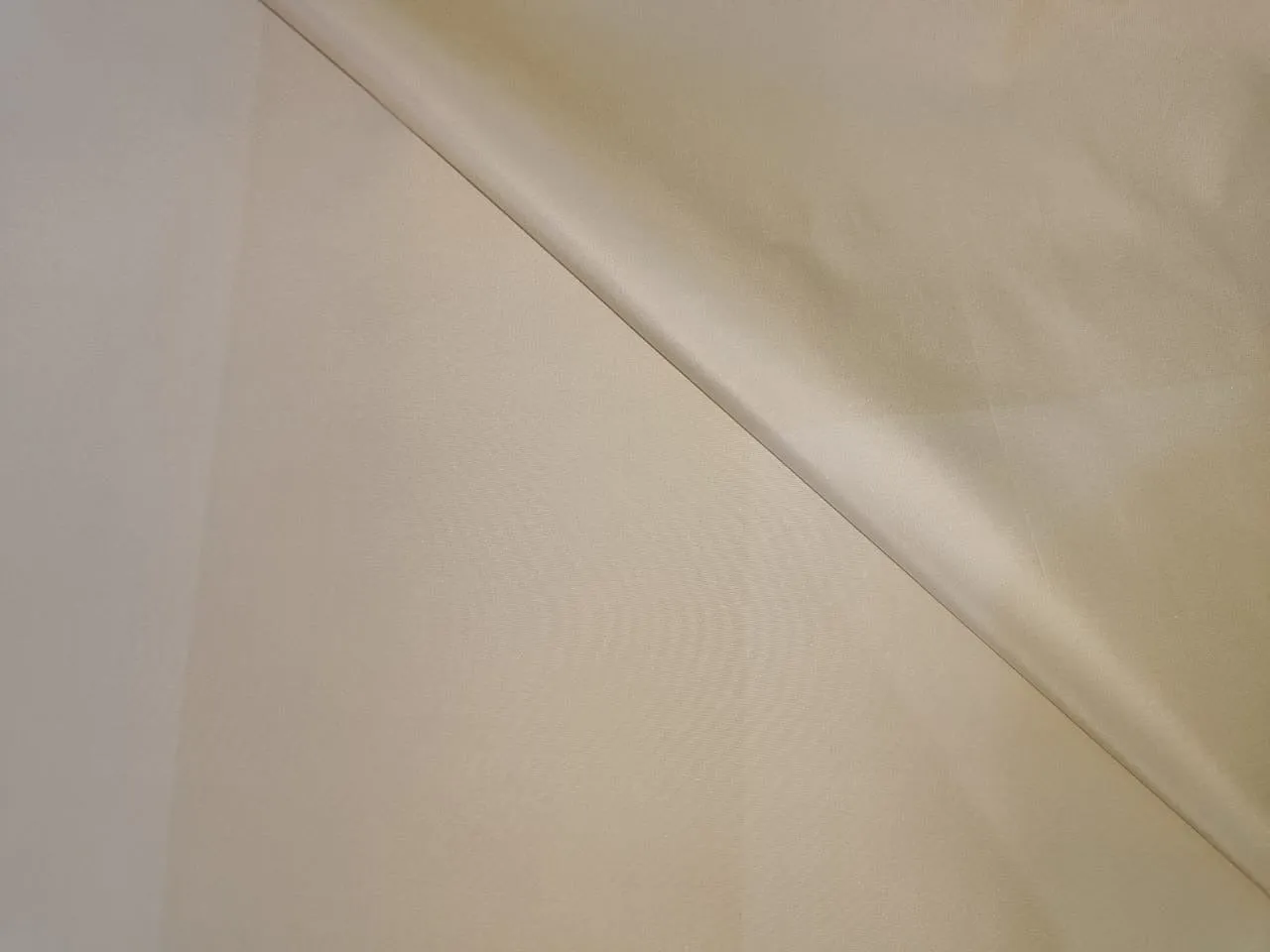 100% SILK TAFFETA FABRIC Mustard yellow and ivory horizontal stripes 54" wide TAFS#45[3]