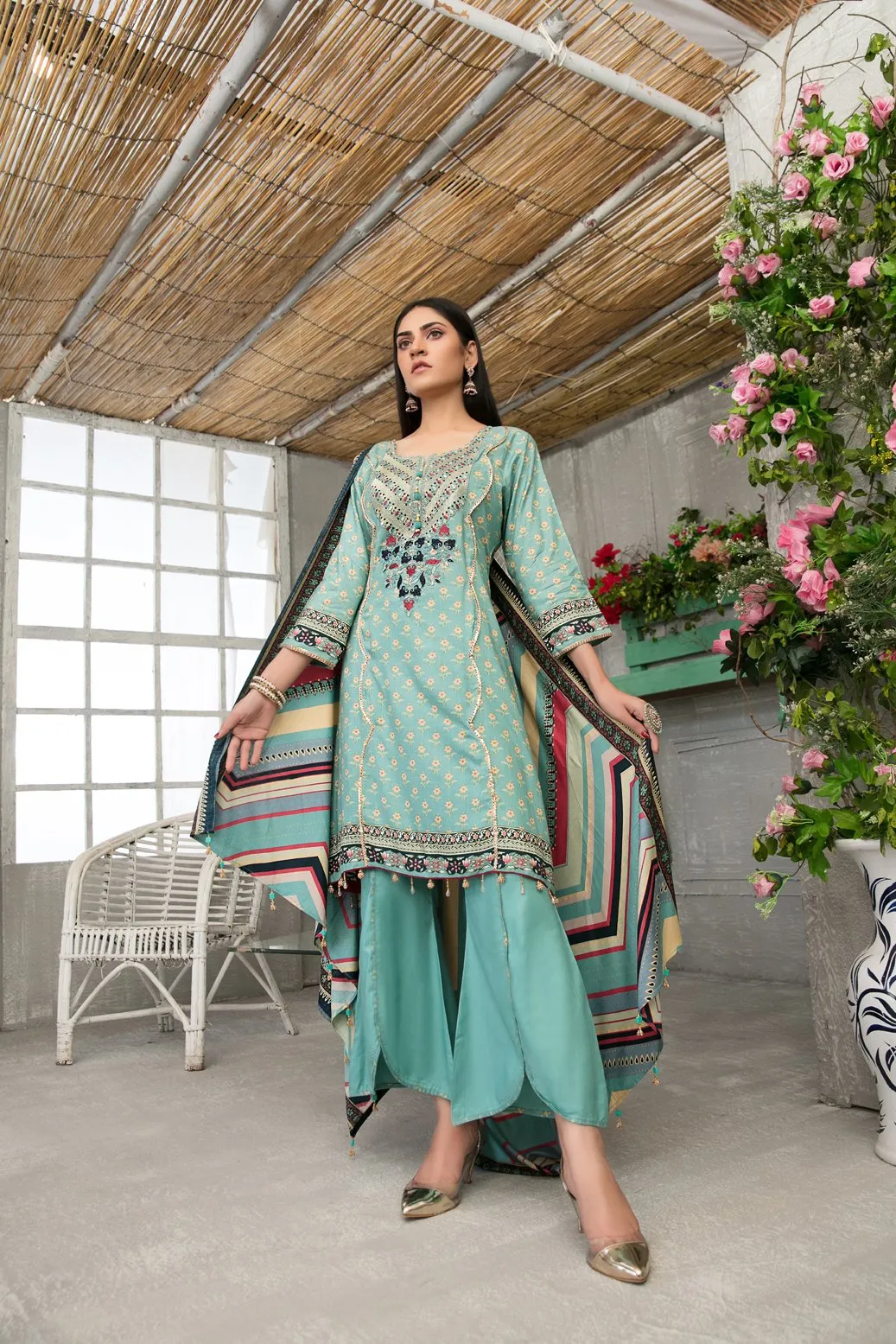 Amna Sohail Moorea Linen Collection by Tawakkal – D-5992-A