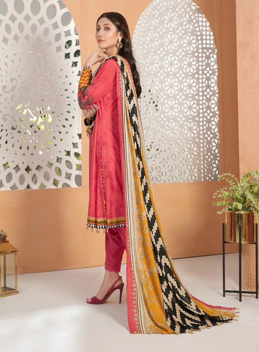 Amna Sohail Pakistani Unstitched Winter Linen Suits By Tawakkal