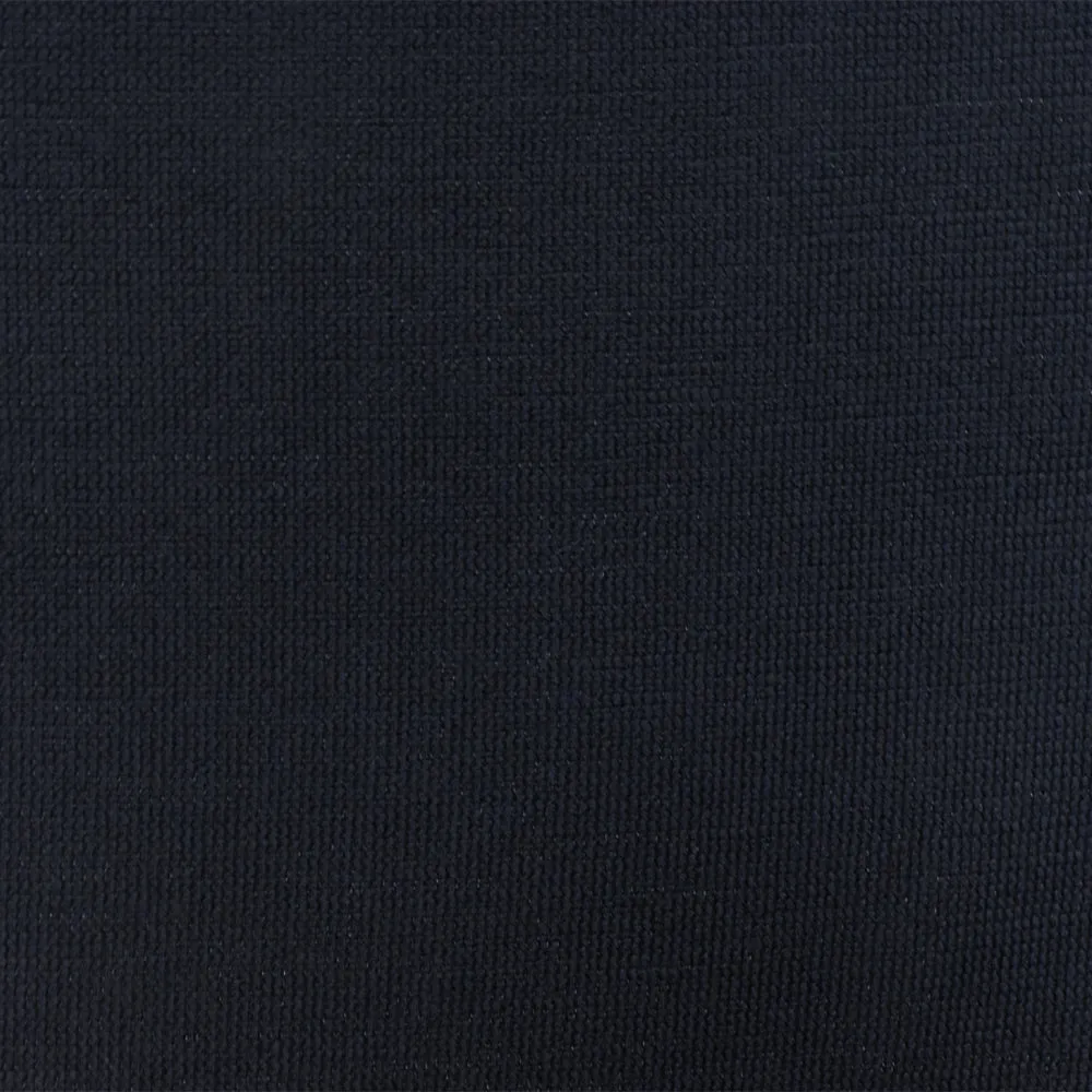 Black-Deep Navy Blue Solid Polyester Wool Double Knit Fabric