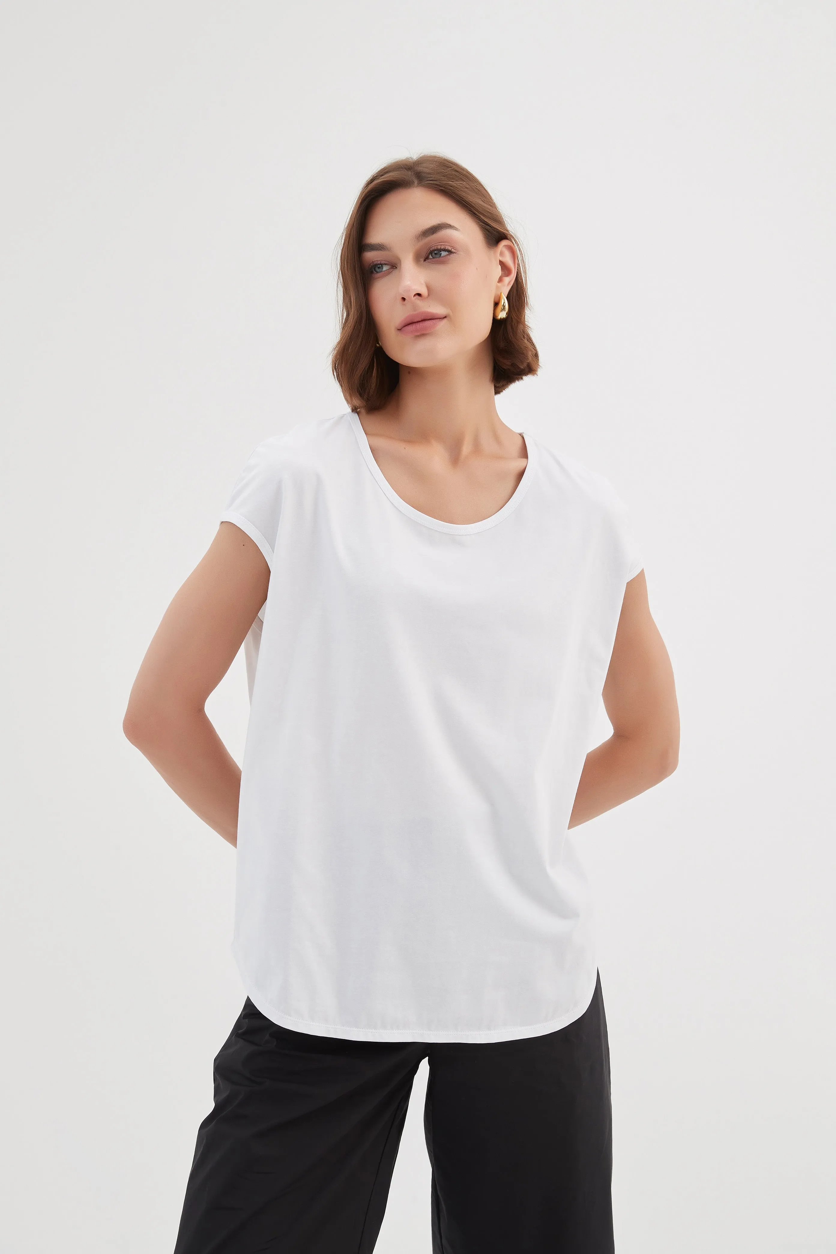 Cap Shoulder Tee