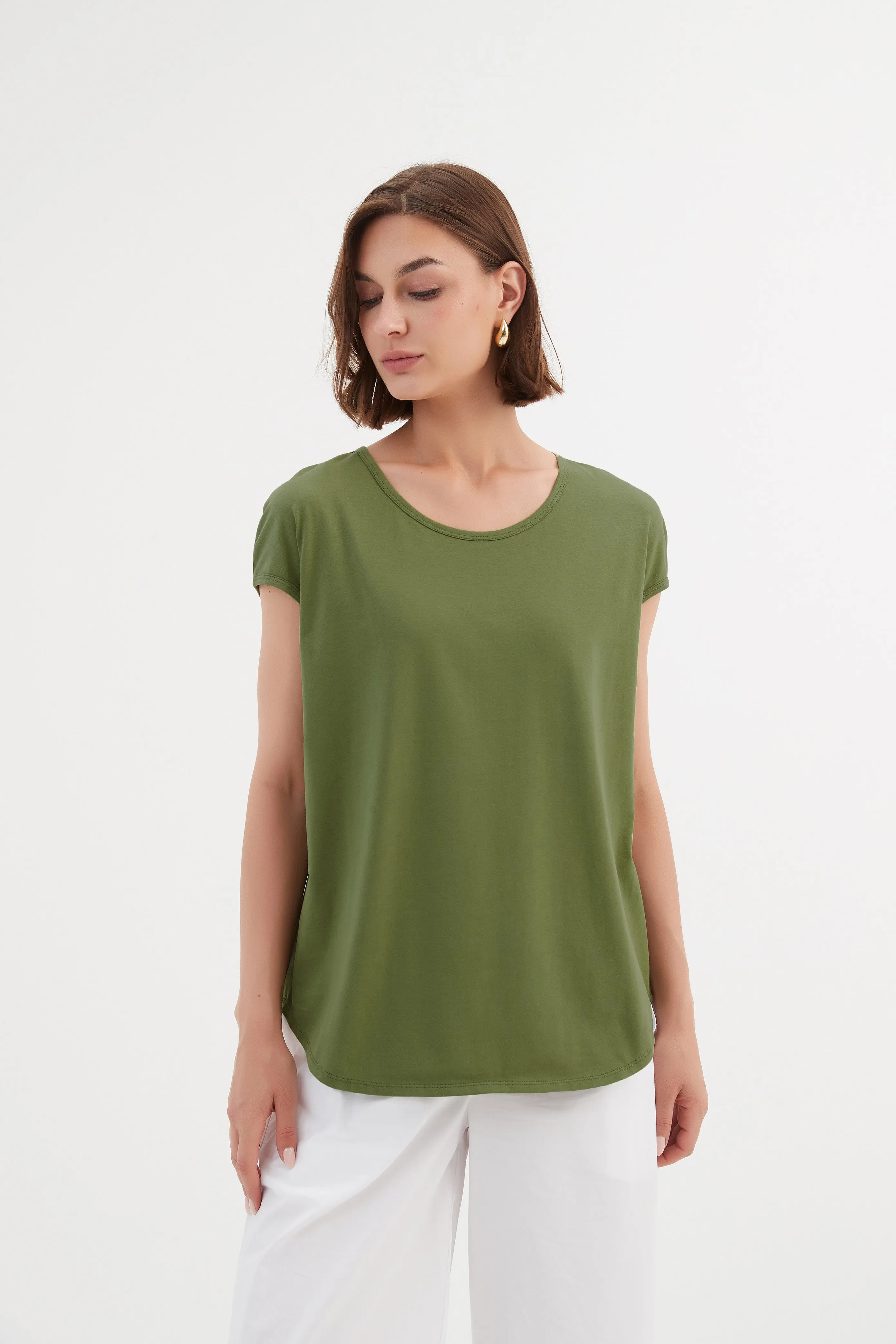 Cap Shoulder Tee