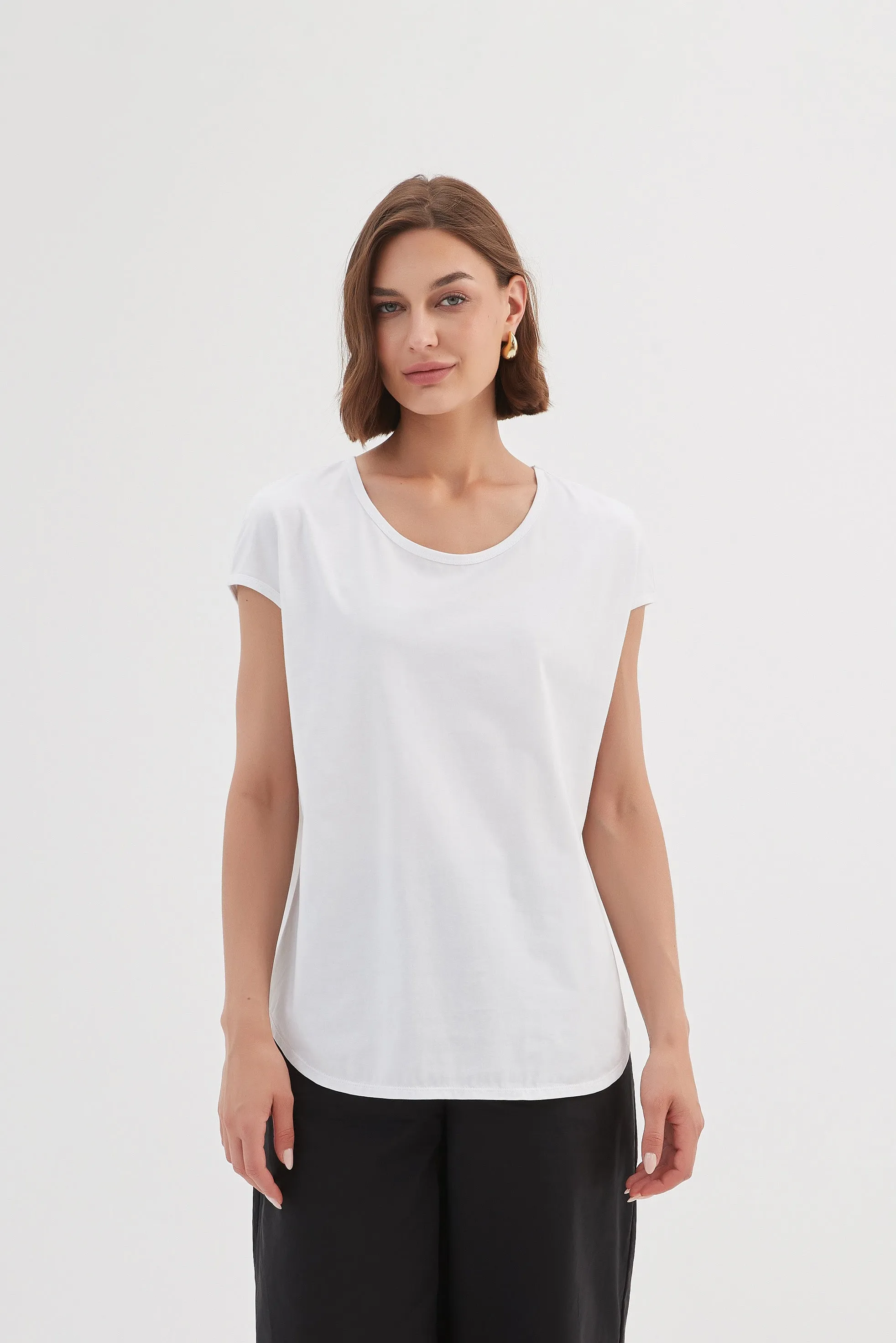 Cap Shoulder Tee