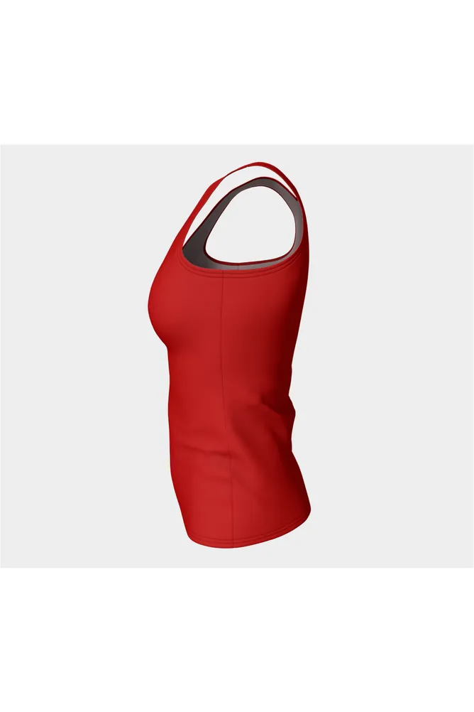 Cherry Red Fitted Tank Top