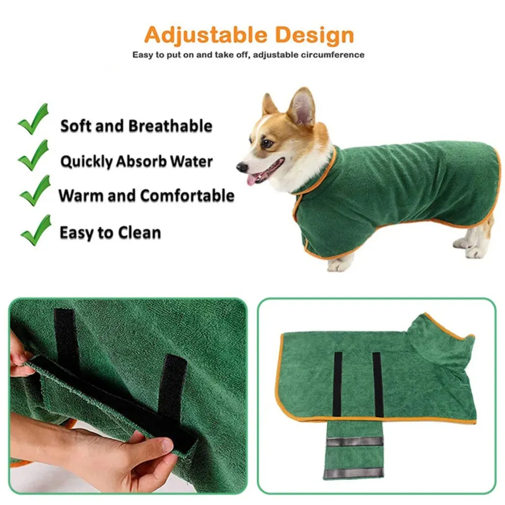 Cozy Dog Bathrobe Flannel