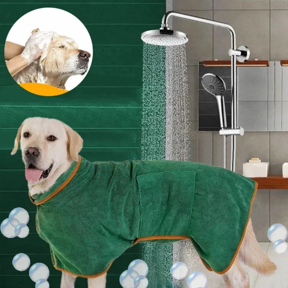 Cozy Dog Bathrobe Flannel