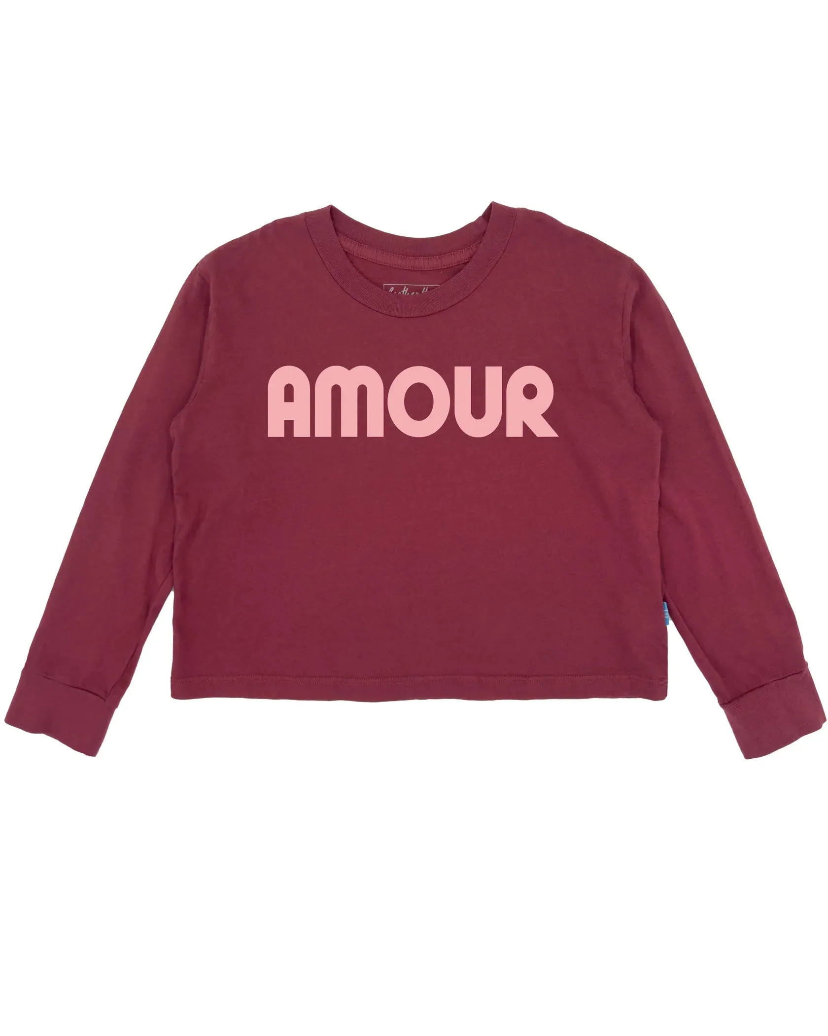 Feather 4 Arrow- L/S Crop Tee (Amour, 2T-14)