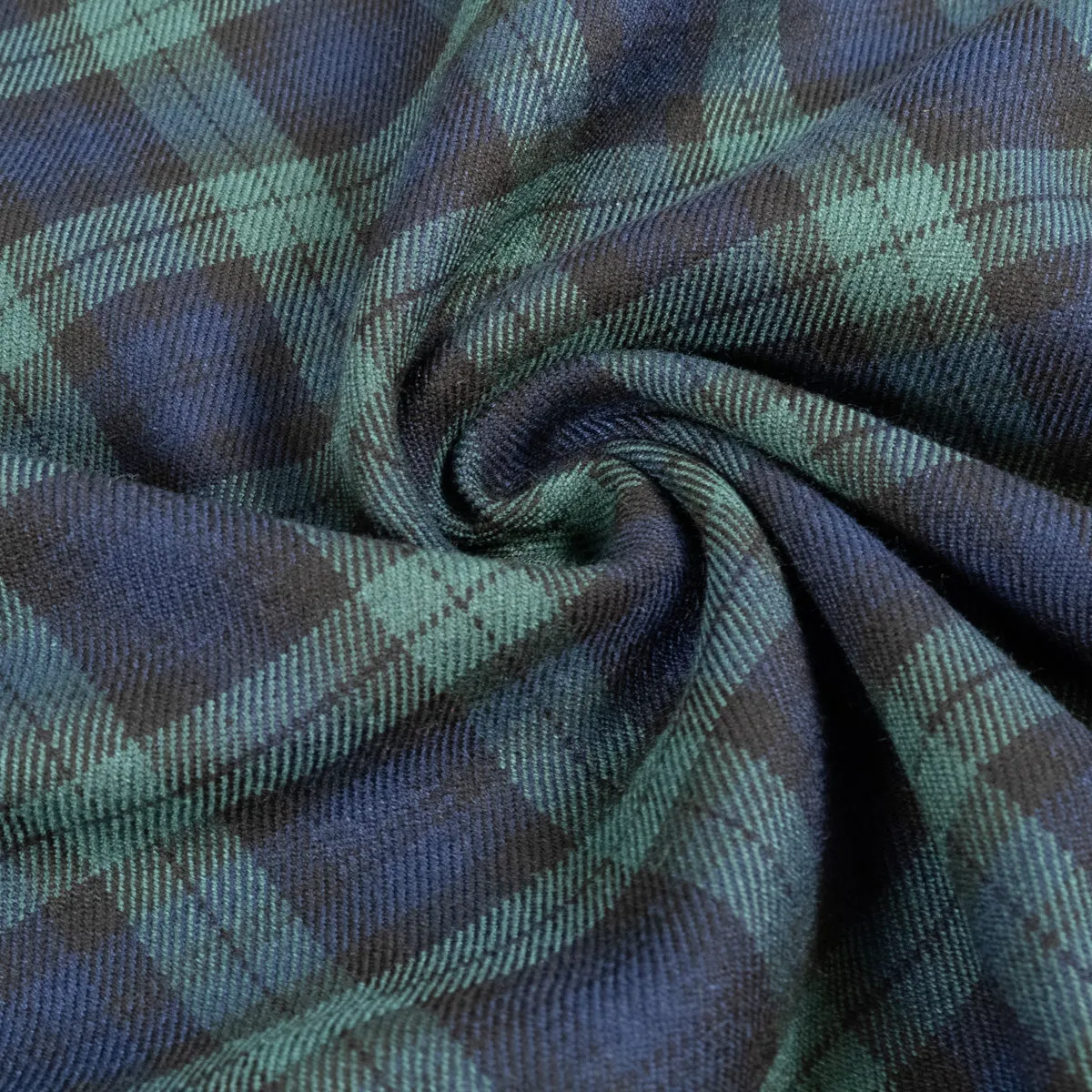 Flannel fabric - Tartan - Blue/Green