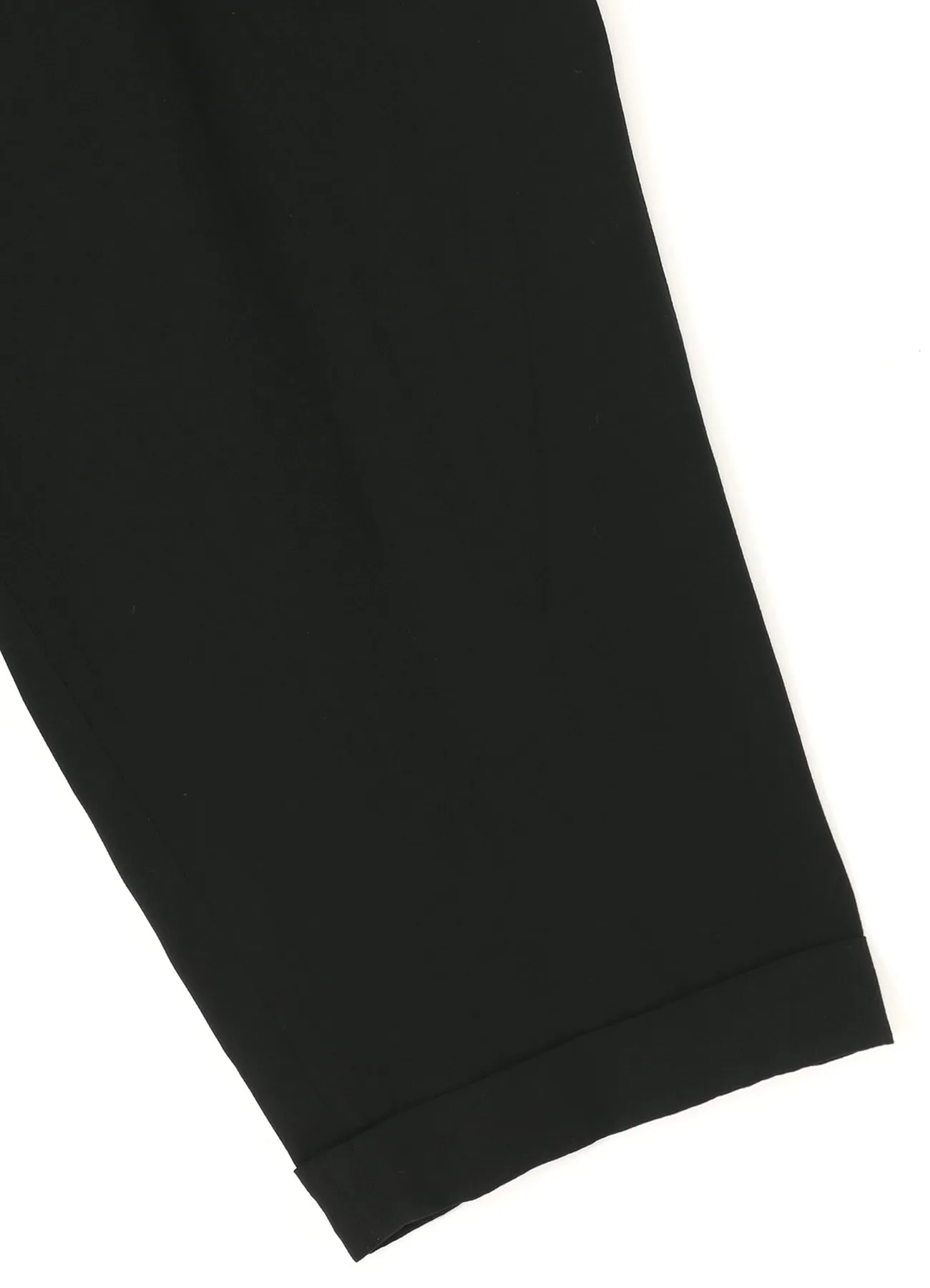 GARMENT-DYED CELLULOSE TWILL DOUBLE PLEATED CUFFED HEM PANTS