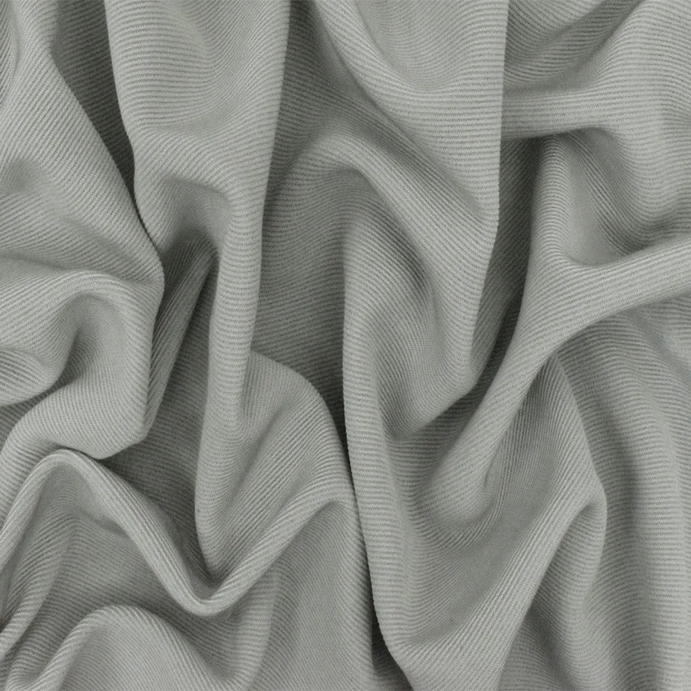 Glacier Gray Rib-Like Stretch Double Knit Fabric