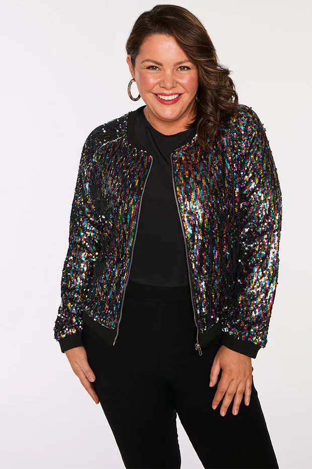 Ignite Rainbow Sequin Jacket