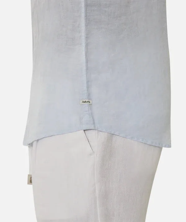 Industrie - The Tennyson Linen Shirt - Sky Blue