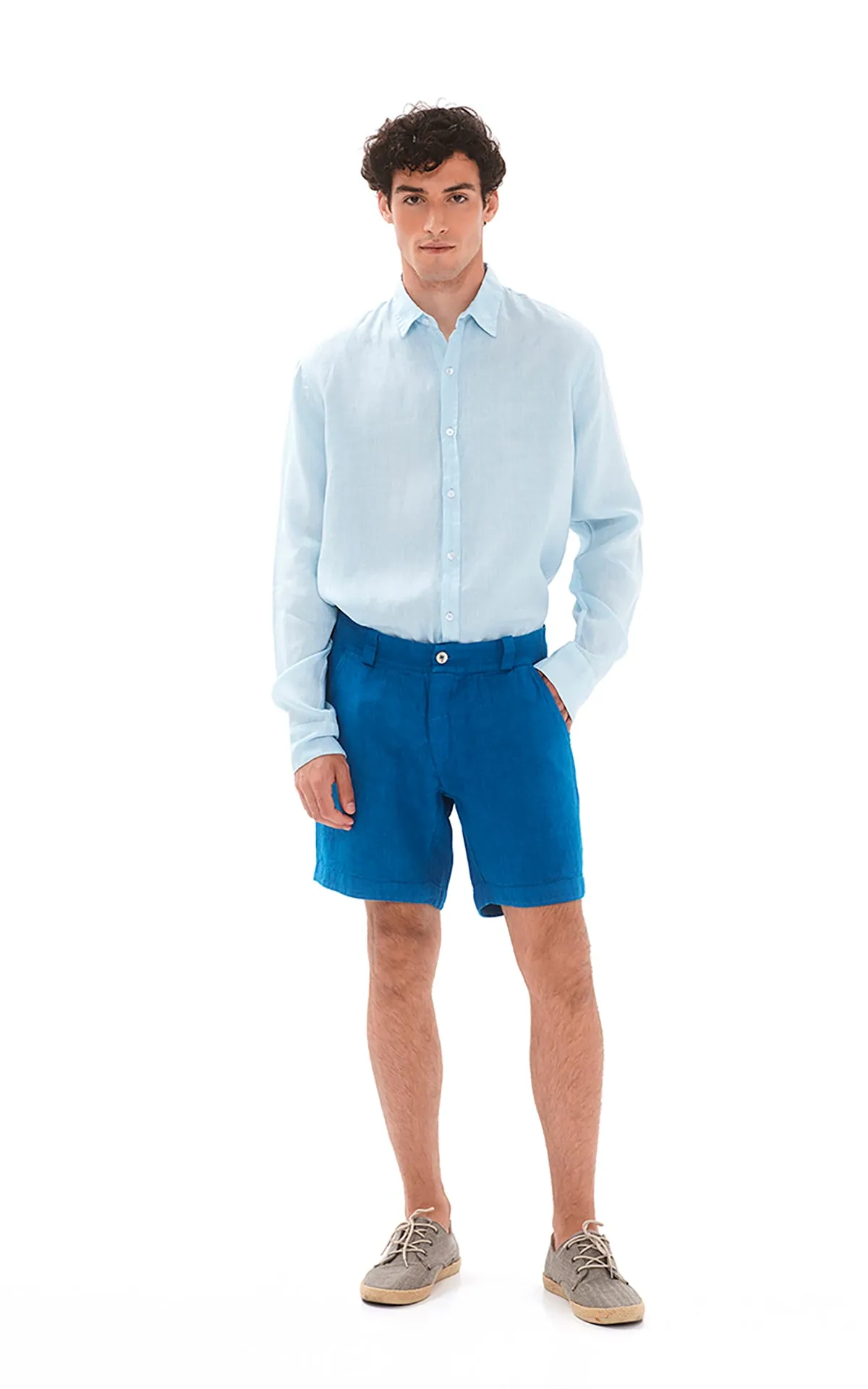 Linen Bermuda Shorts