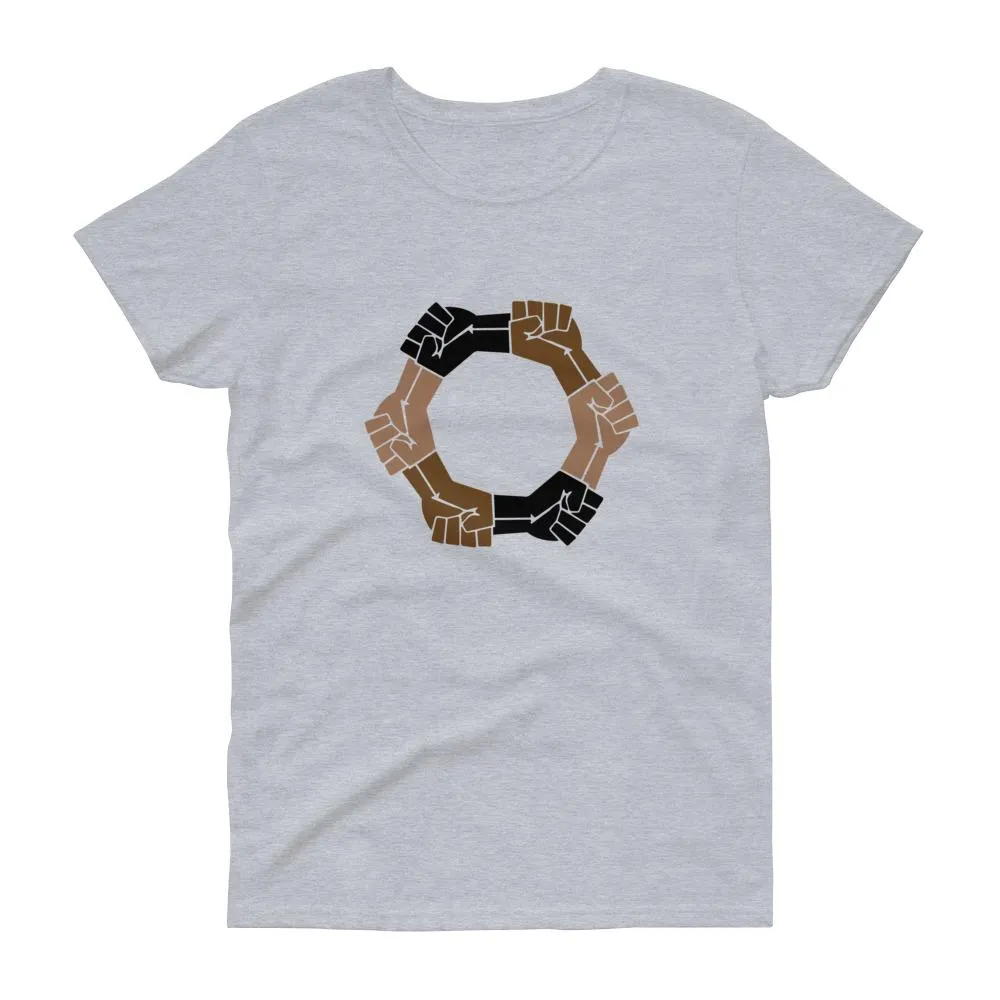 Linked Fists - Women's short sleeve t-shirt