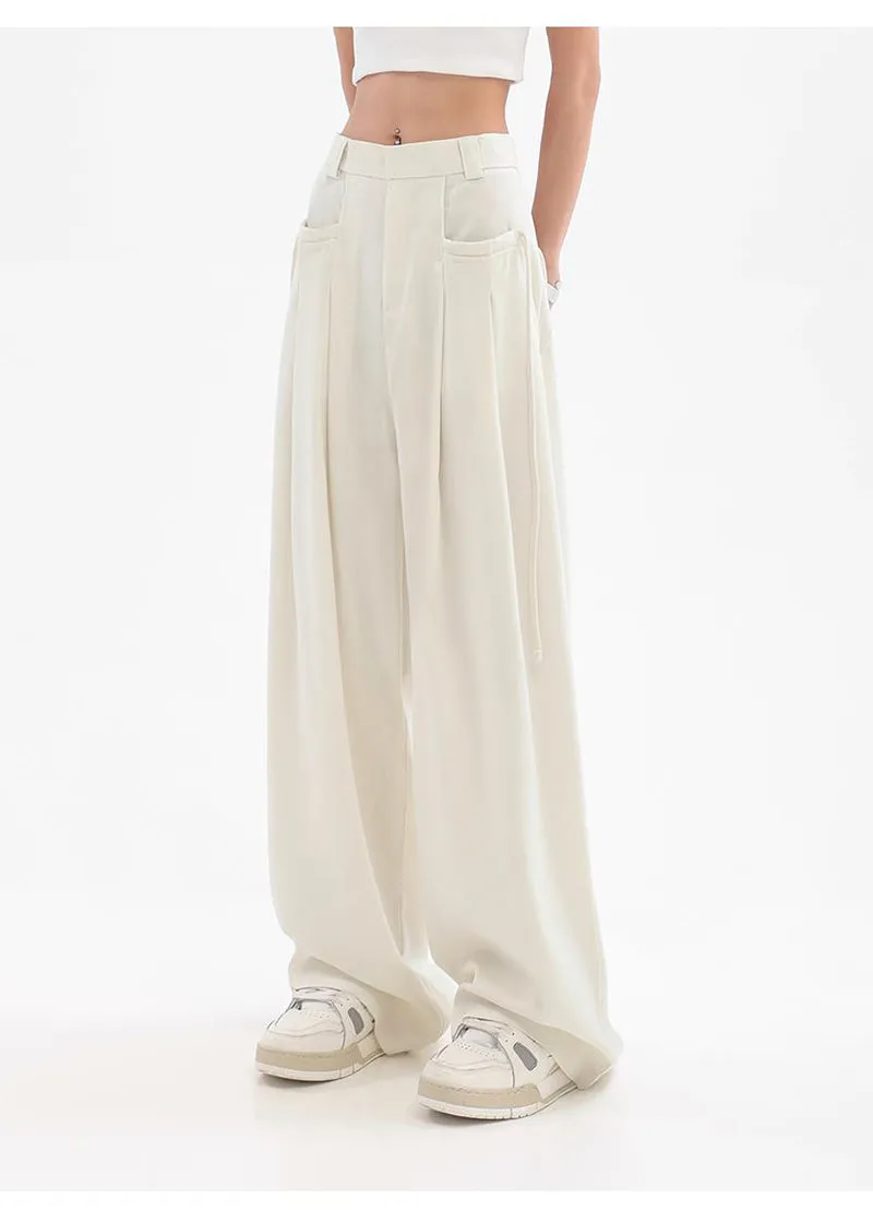 Megan Streetwear Oversize Bf Suit Wide Leg Pants