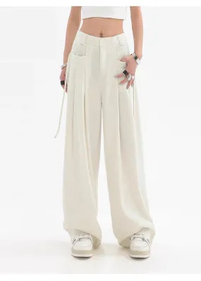 Megan Streetwear Oversize Bf Suit Wide Leg Pants