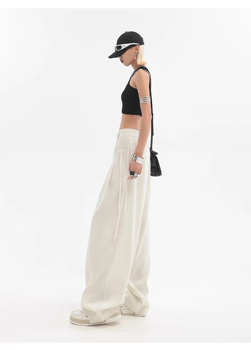 Megan Streetwear Oversize Bf Suit Wide Leg Pants