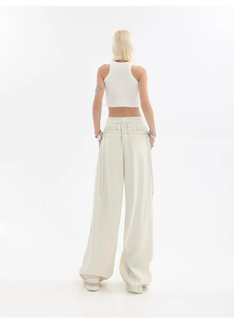 Megan Streetwear Oversize Bf Suit Wide Leg Pants