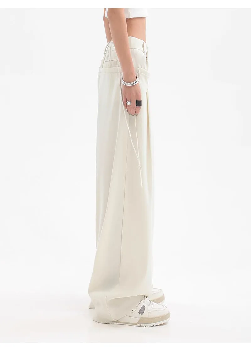 Megan Streetwear Oversize Bf Suit Wide Leg Pants