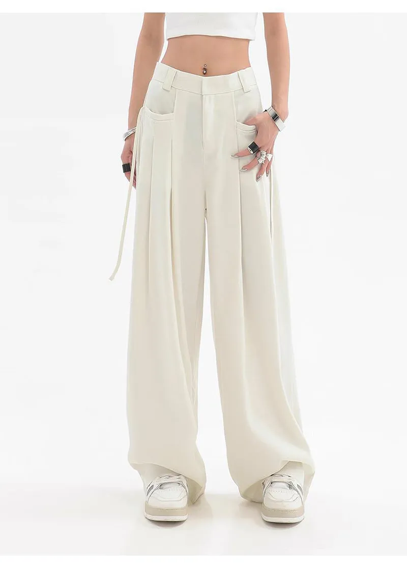 Megan Streetwear Oversize Bf Suit Wide Leg Pants