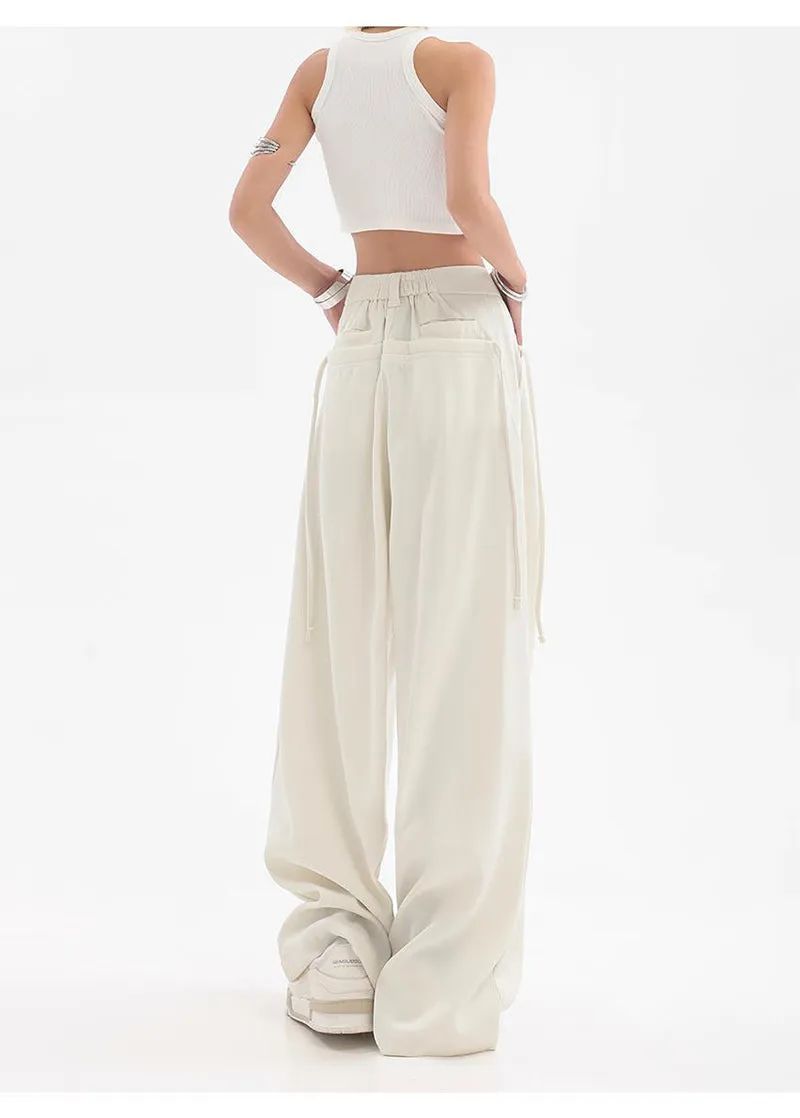 Megan Streetwear Oversize Bf Suit Wide Leg Pants