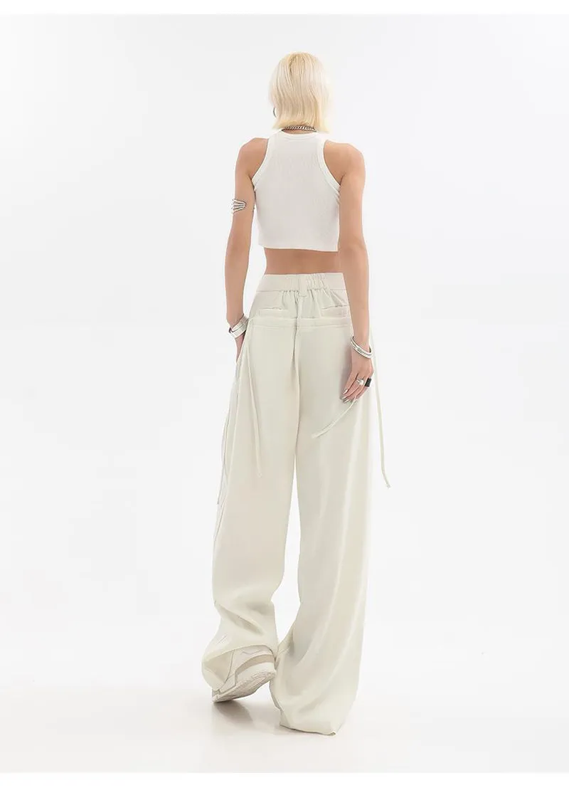 Megan Streetwear Oversize Bf Suit Wide Leg Pants