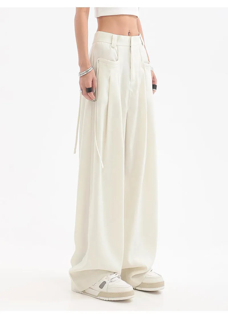 Megan Streetwear Oversize Bf Suit Wide Leg Pants