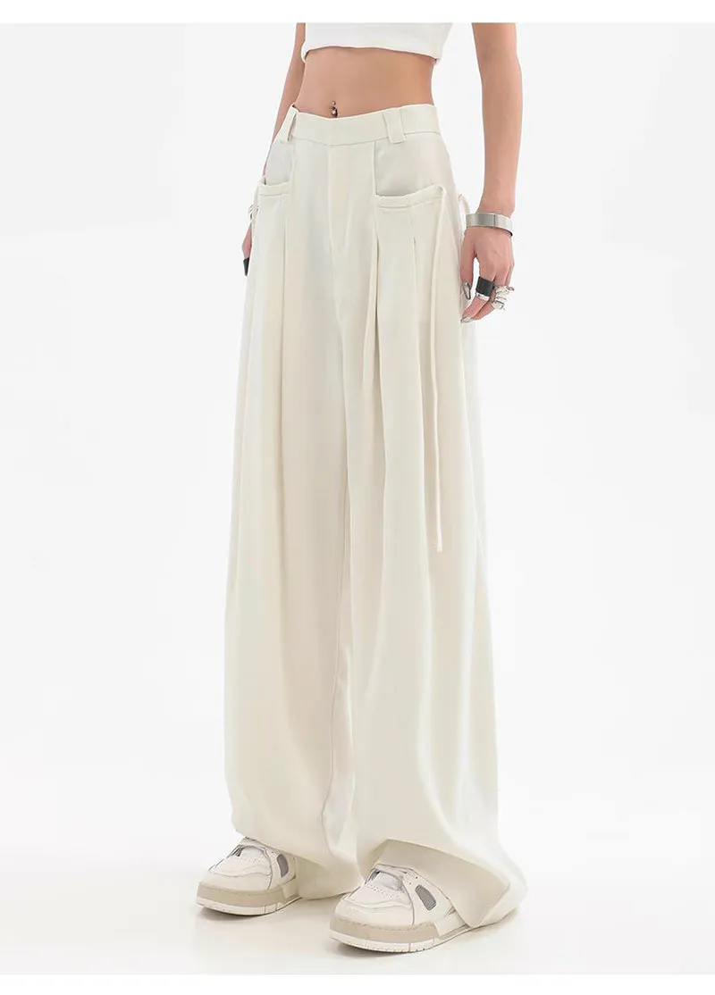 Megan Streetwear Oversize Bf Suit Wide Leg Pants