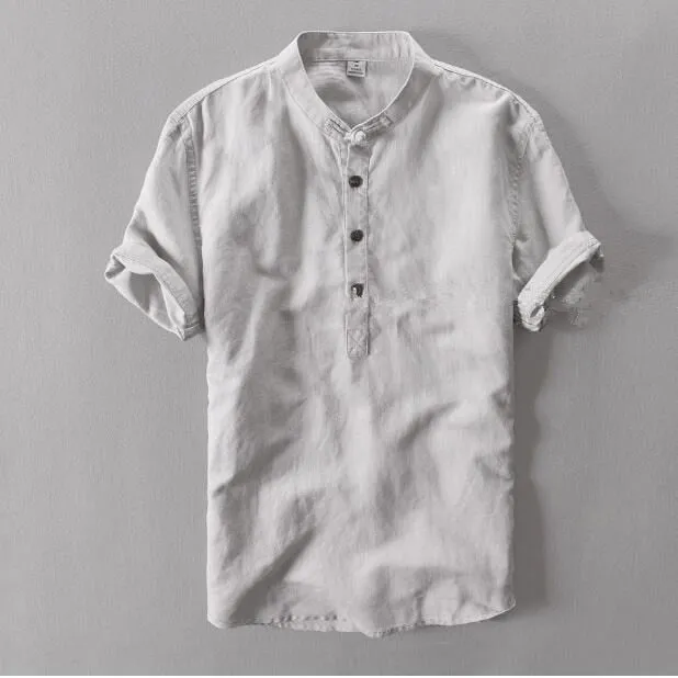 Men Casual Cotton Linen Shirts