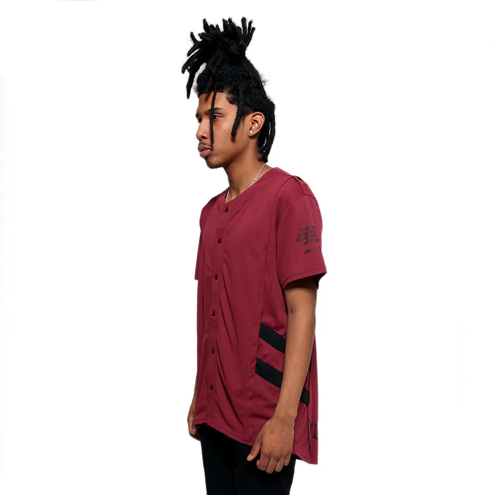 Misunderstood Burgundy Mesh Baseball Jersey