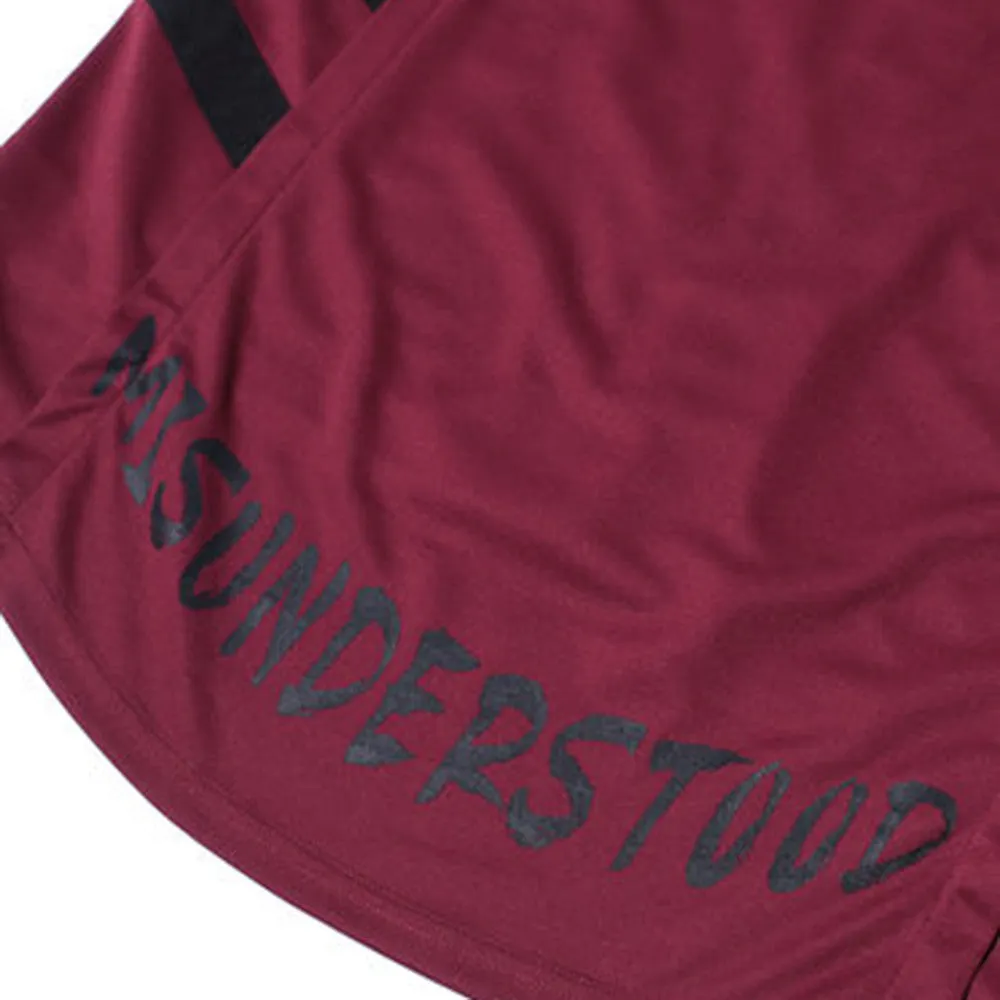 Misunderstood Burgundy Mesh Baseball Jersey