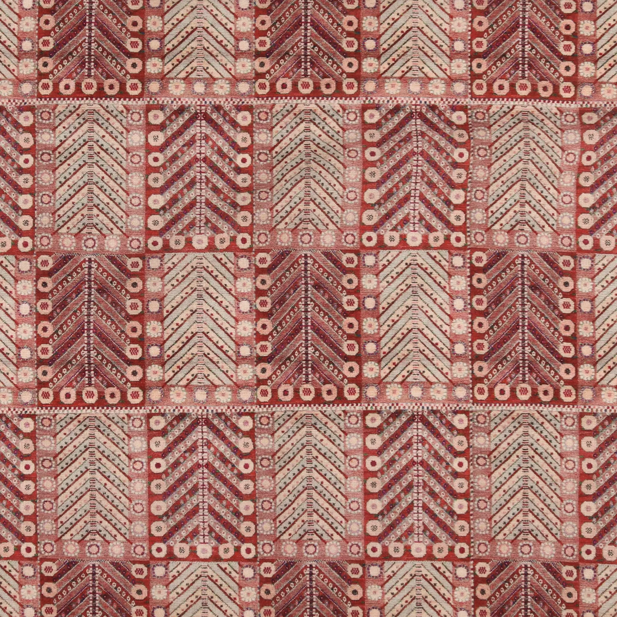 Printed Cotton & Linen - TERRA - 002 - Rouge