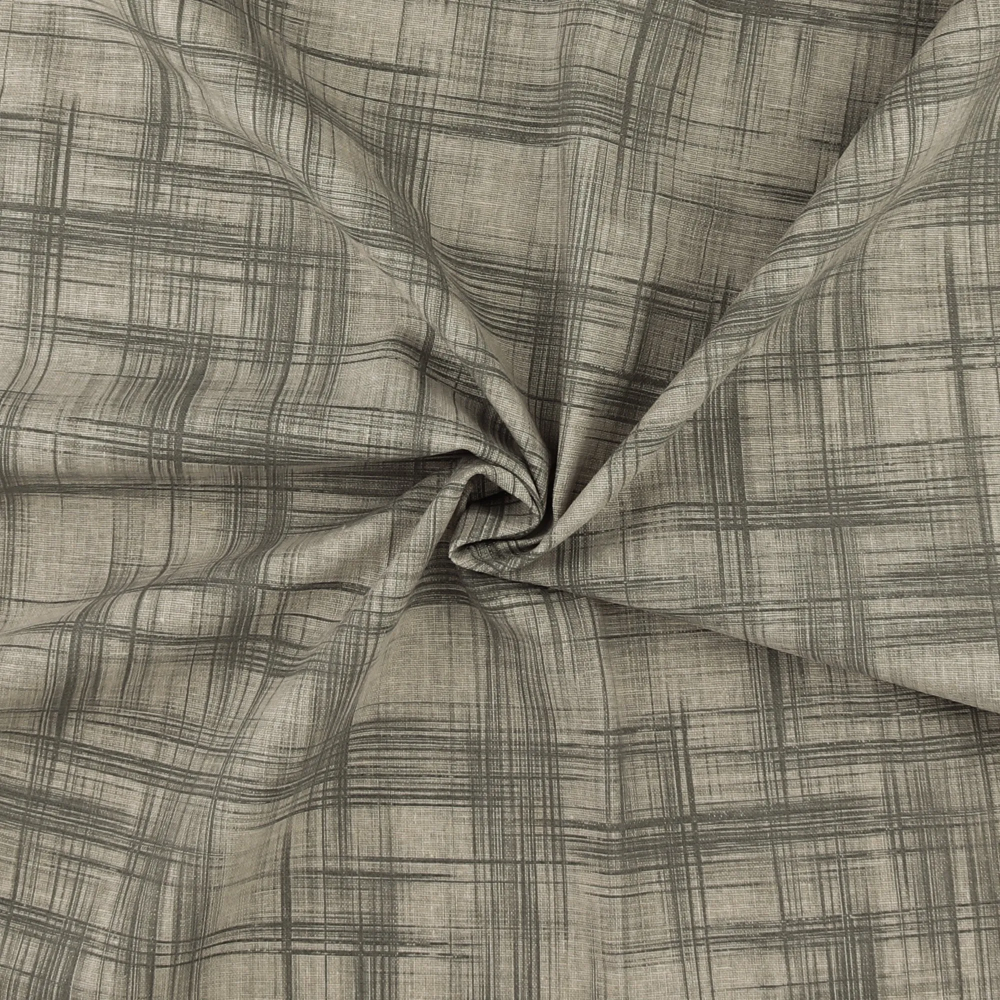 Printed Cotton & Linen - TERRA - 009 - Taupe