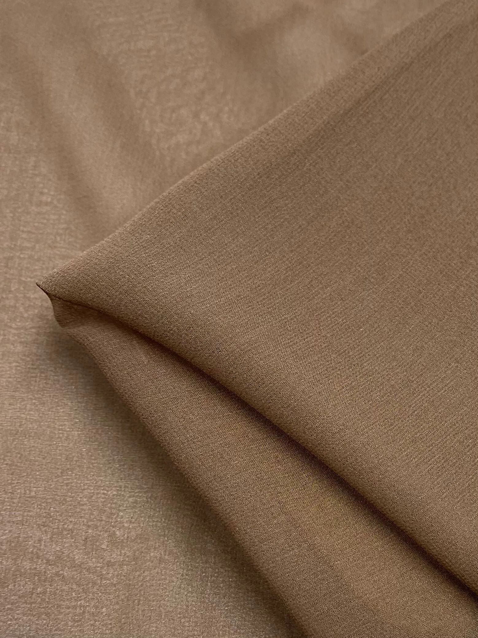 Pure Silk Georgette - Bark - 135cm