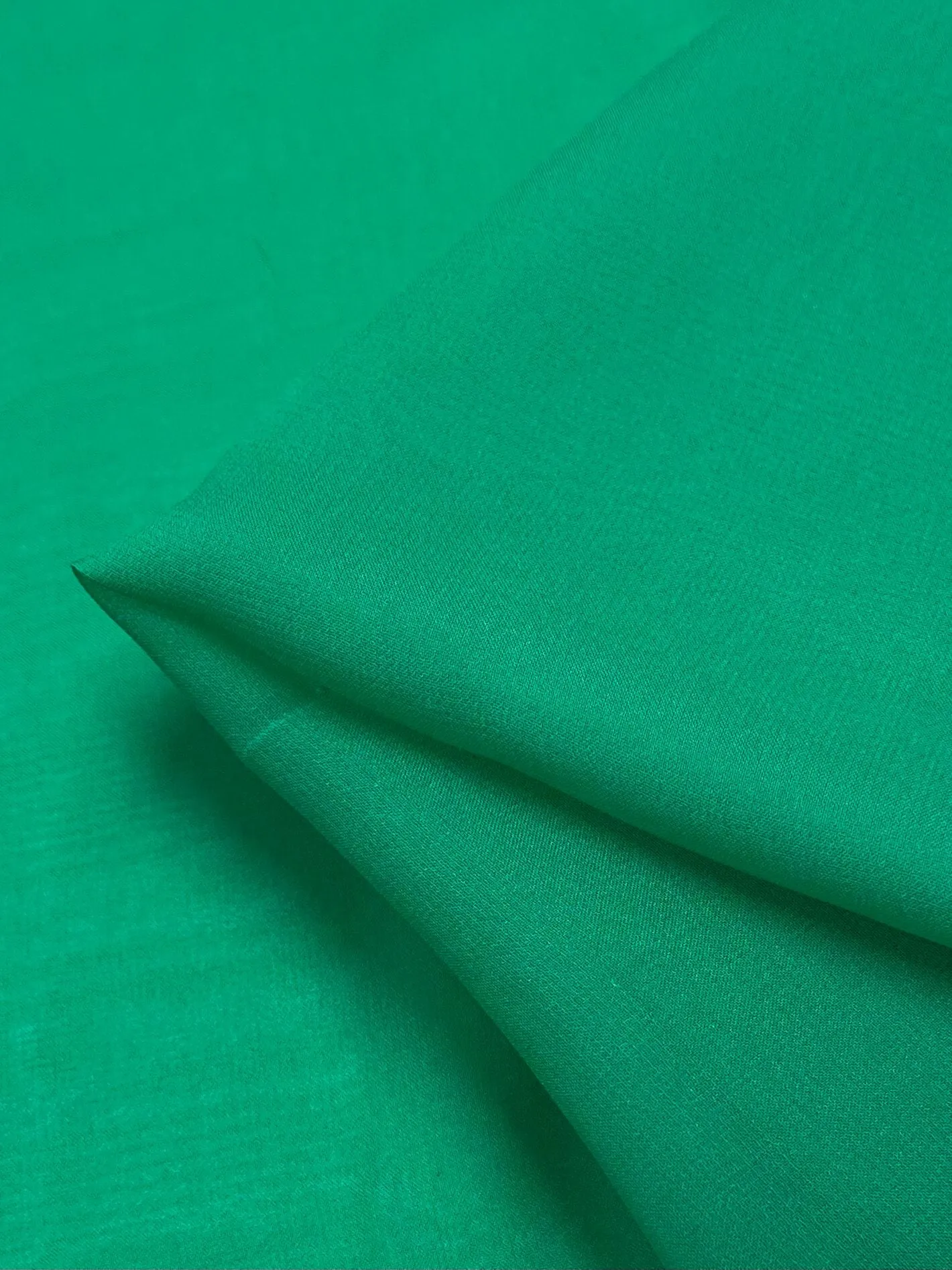 Pure Silk Georgette - Emerald - 135cm