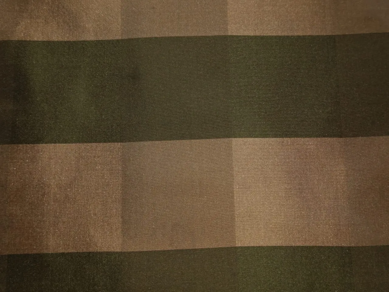 Pure Silk Taffeta Fabric Antique Gold Green plaids 54" wide 1.50 yards single length Taf#C15[5]