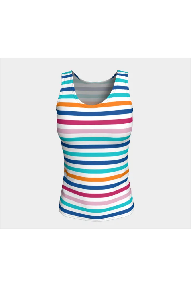 Rainbow Brite Fitted Tank Top