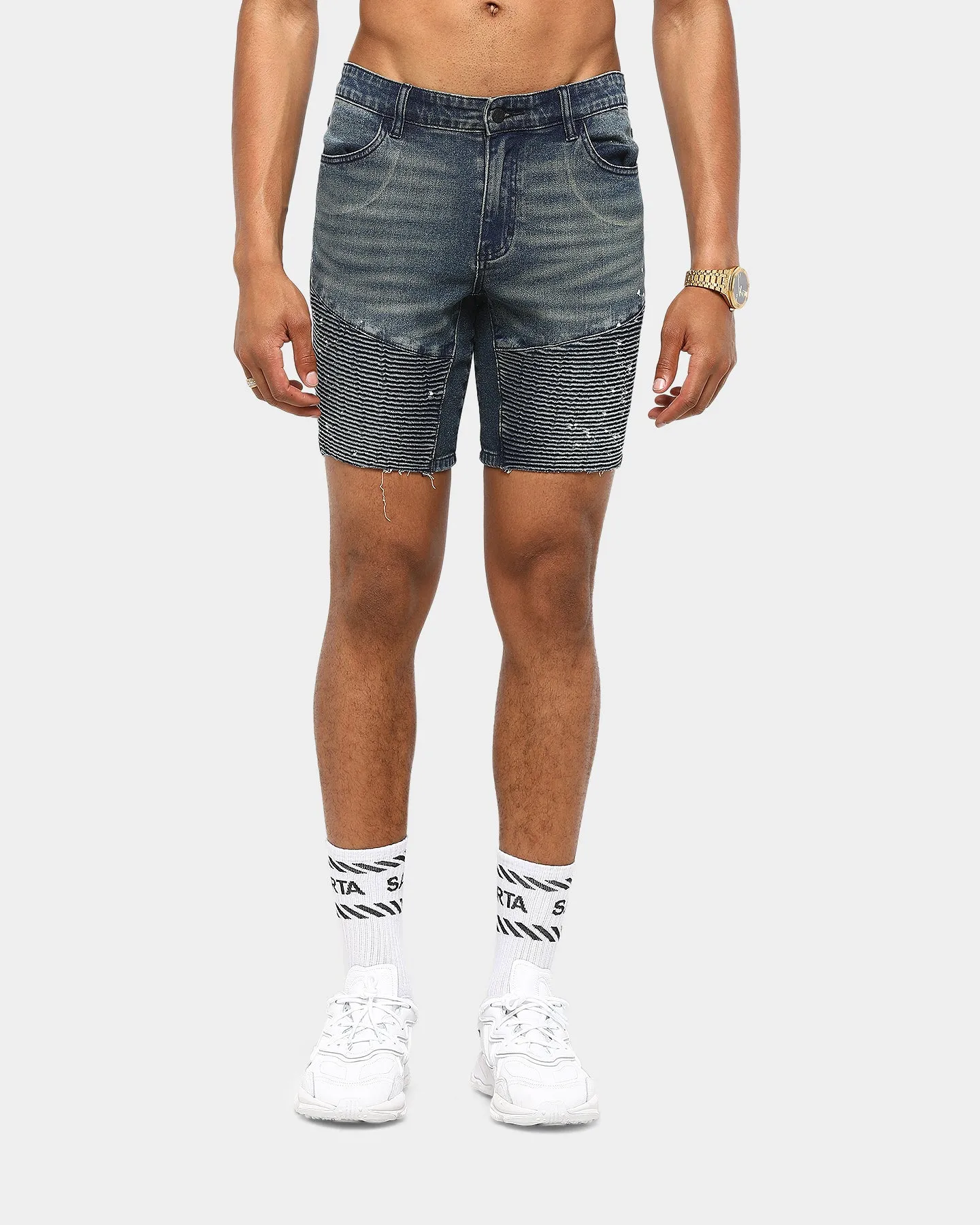 Saint Morta Artisan Biker Short Superwash Blue