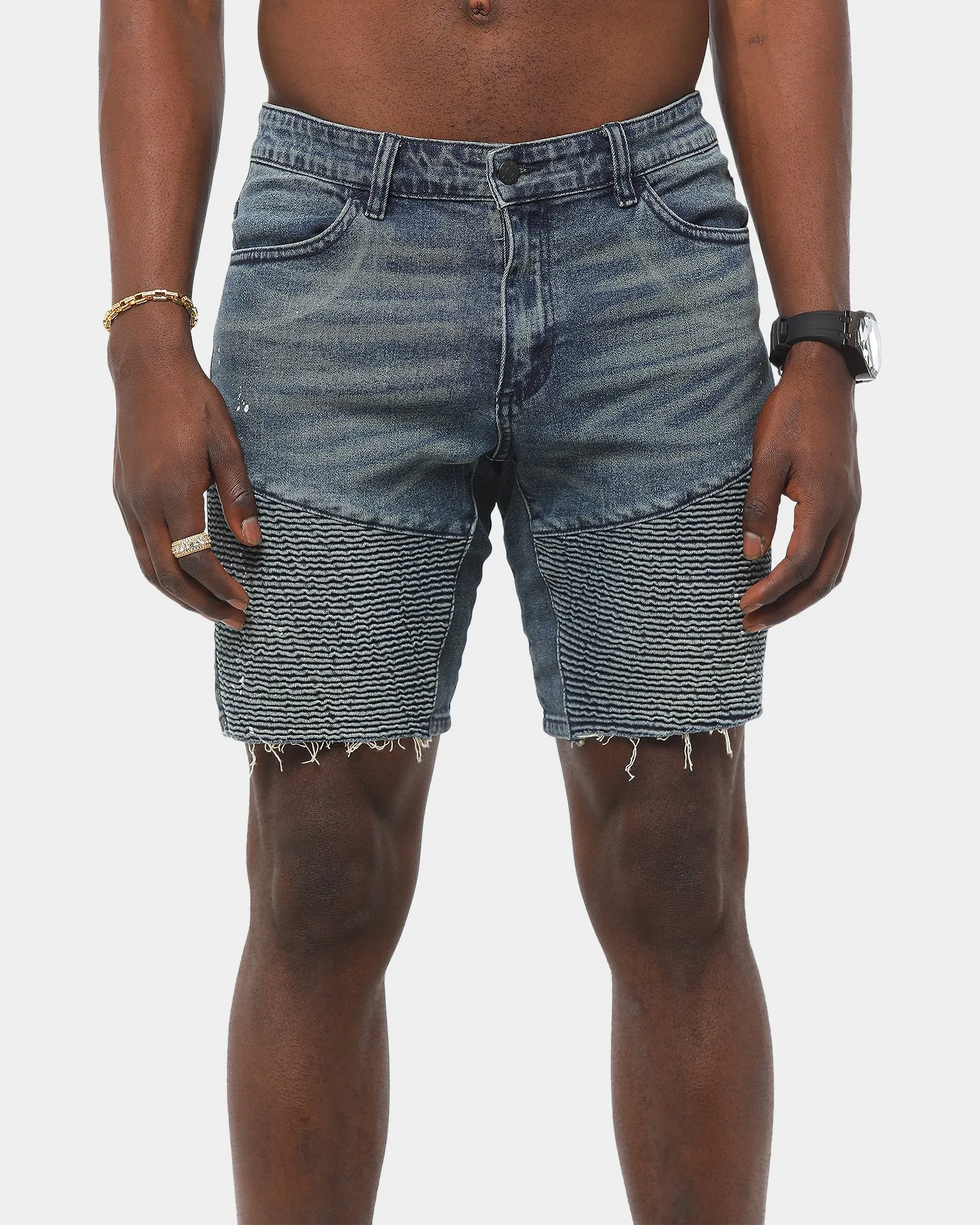 Saint Morta Artisan Biker Short Superwash Blue