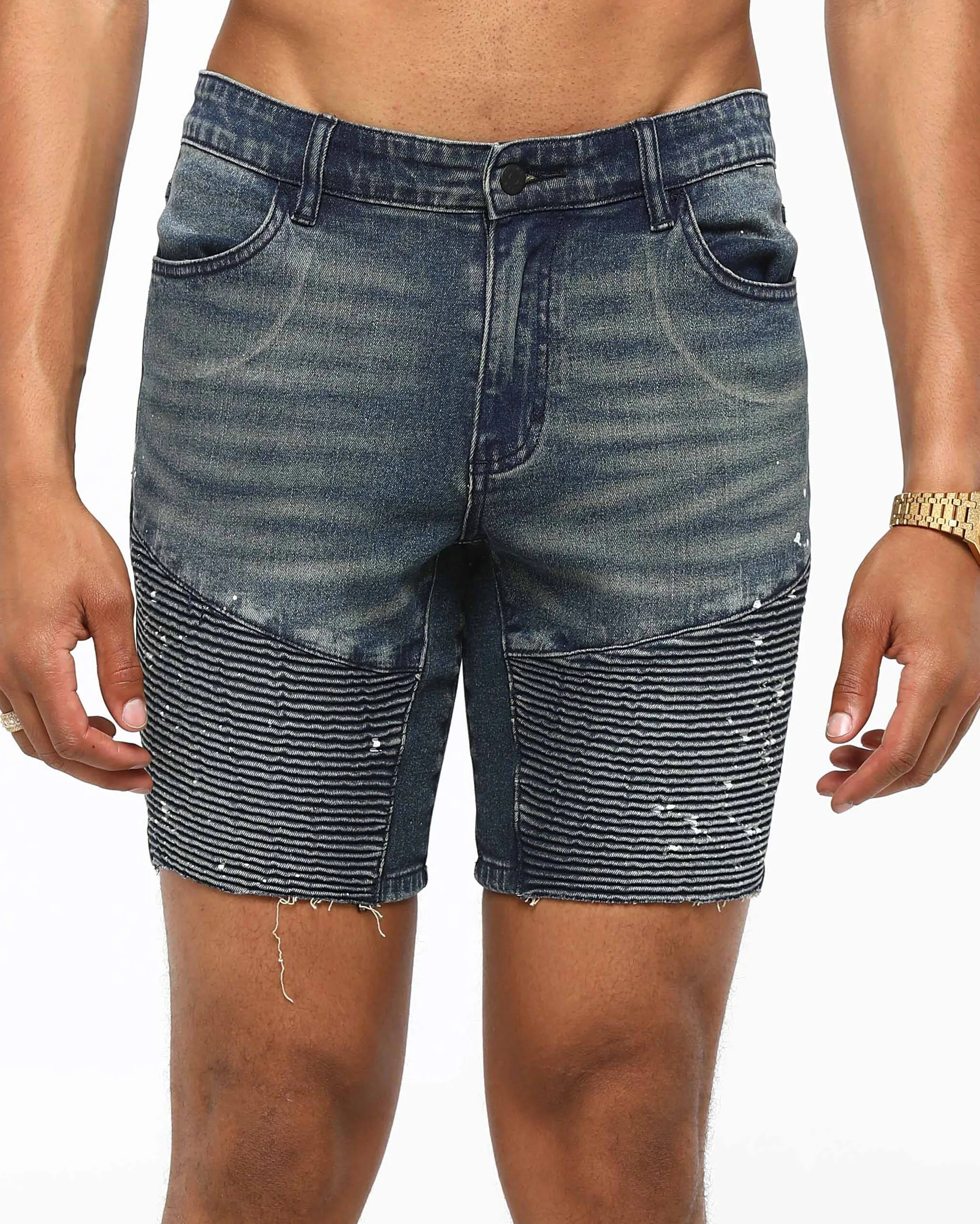 Saint Morta Artisan Biker Short Superwash Blue