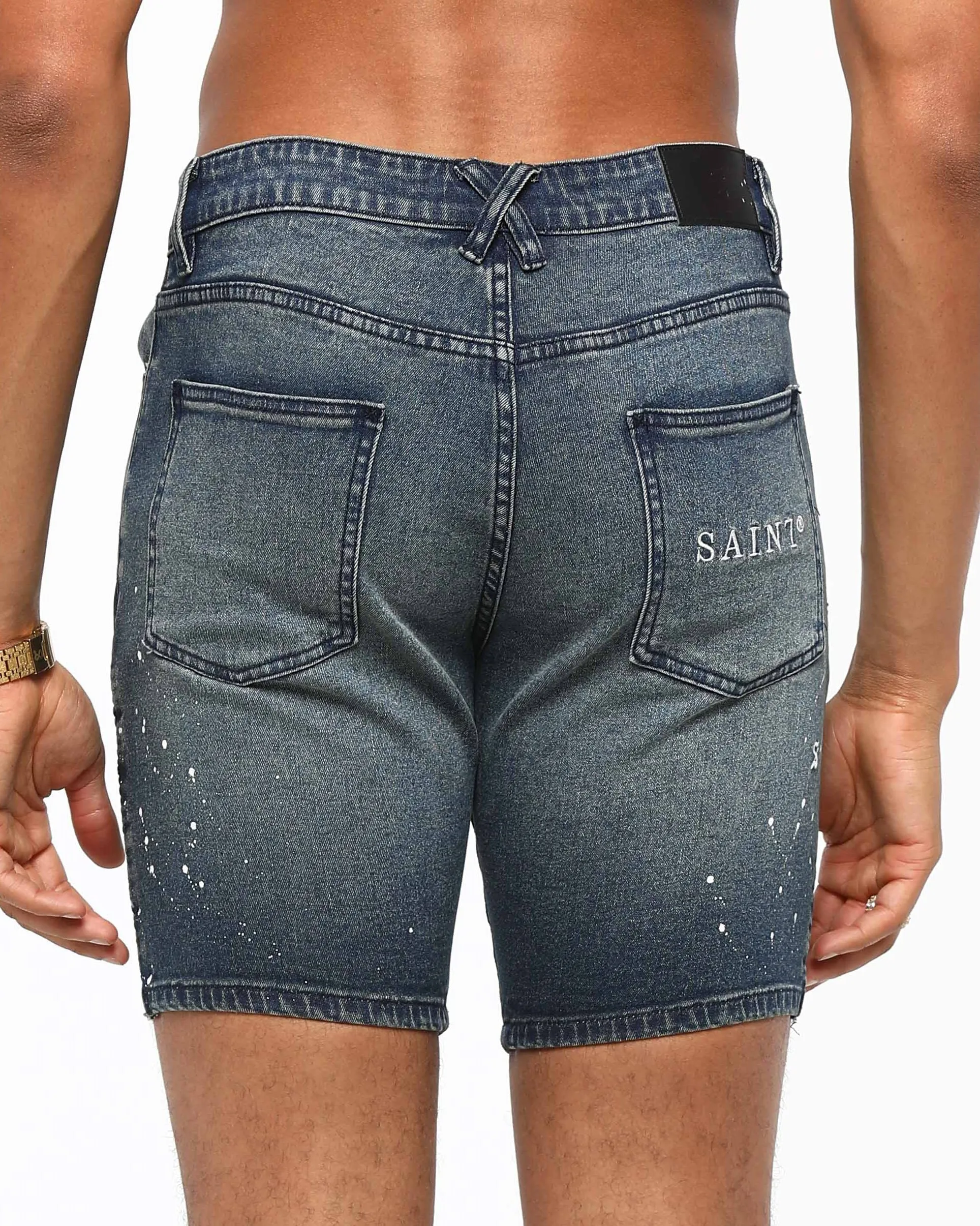 Saint Morta Artisan Biker Short Superwash Blue