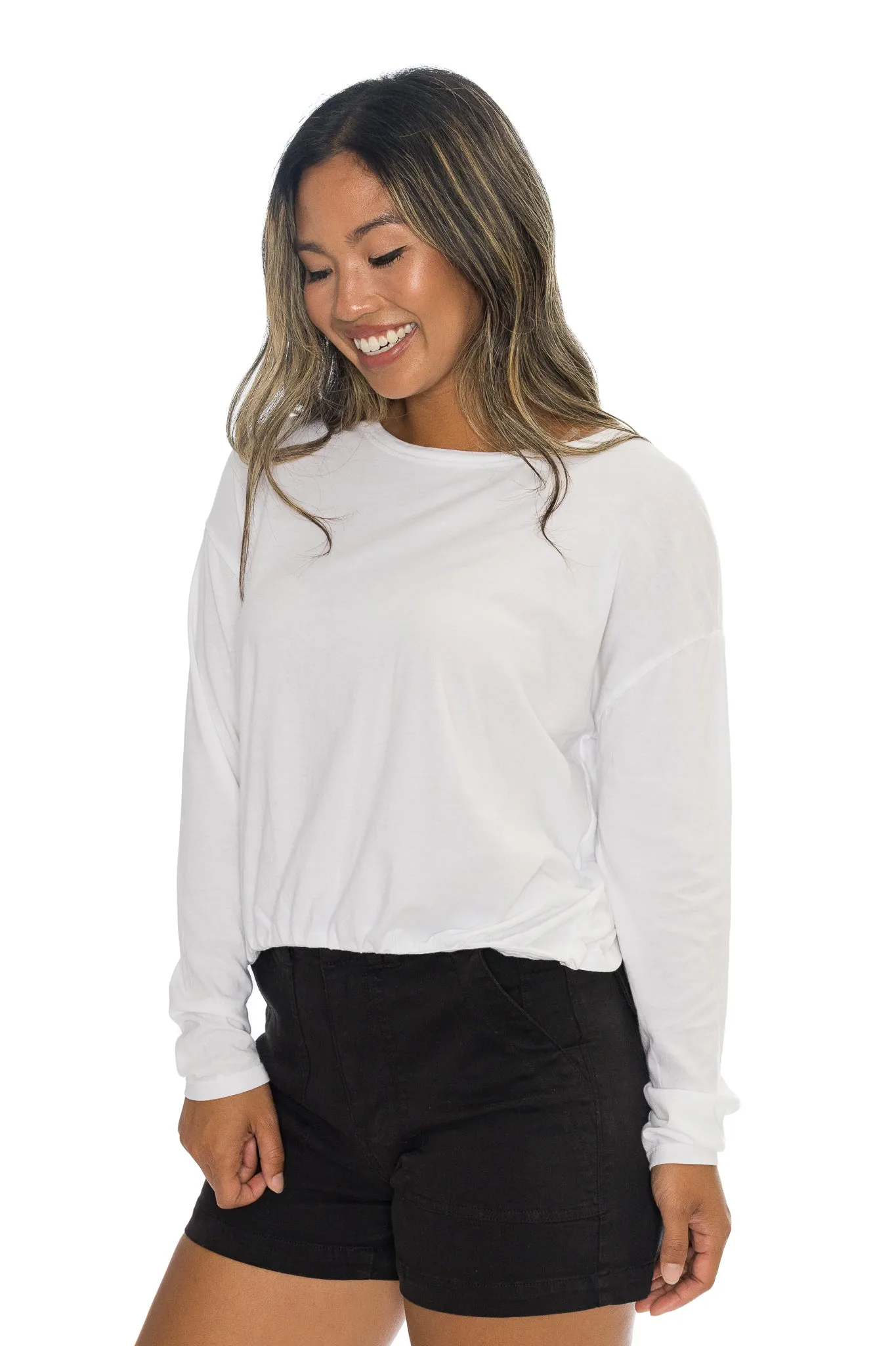 Sierra Scoop Neck Long Sleeve Tee