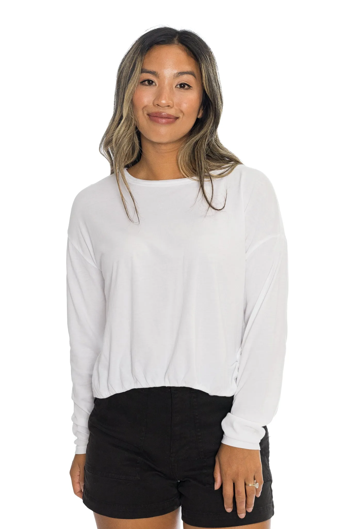 Sierra Scoop Neck Long Sleeve Tee