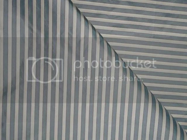 SILK TAFFETA Fabric Dusty Blue,Ivory &amp; Black color STRIPES 54&quot; wide TAFS119